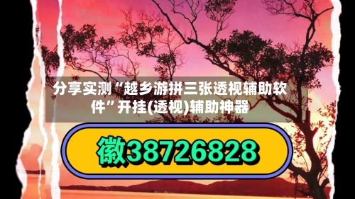 分享实测“越乡游拼三张透视辅助软件”开挂(透视)辅助神器-第1张图片