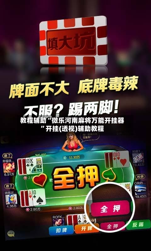 教程辅助“微乐河南麻将万能开挂器	”开挂(透视)辅助教程-第1张图片