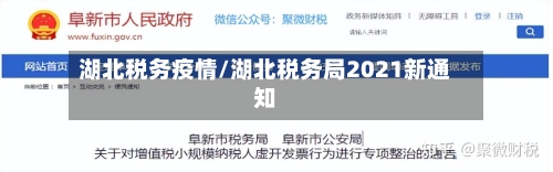 湖北税务疫情/湖北税务局2021新通知-第2张图片