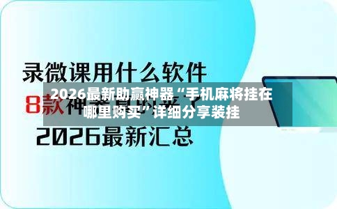 2026最新助赢神器“手机麻将挂在哪里购买”详细分享装挂-第2张图片