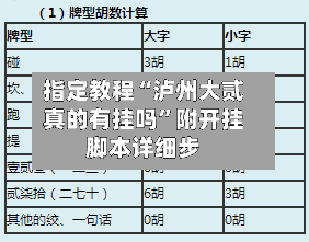 指定教程“泸州大贰真的有挂吗”附开挂脚本详细步-第2张图片
