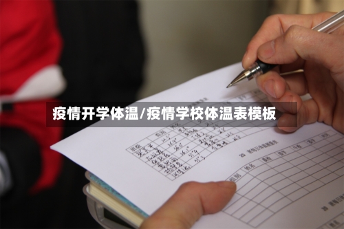 疫情开学体温/疫情学校体温表模板-第1张图片