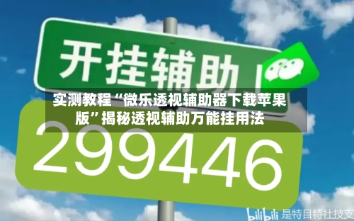 实测教程“微乐透视辅助器下载苹果版	”揭秘透视辅助万能挂用法-第2张图片
