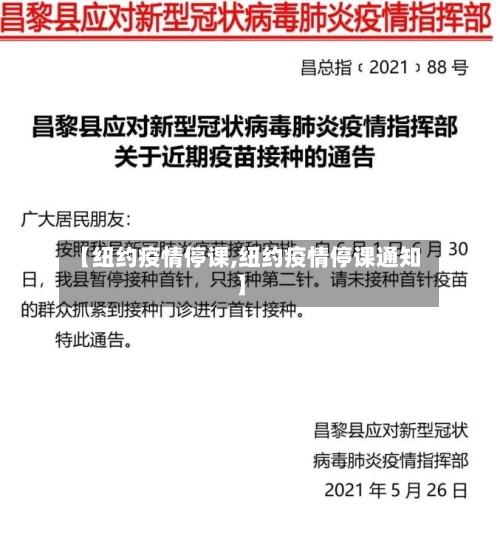 【纽约疫情停课,纽约疫情停课通知】-第1张图片