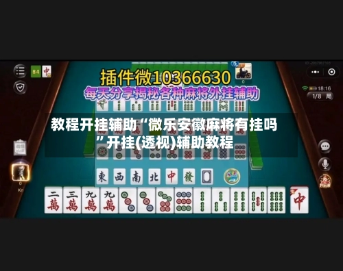 教程开挂辅助“微乐安徽麻将有挂吗”开挂(透视)辅助教程-第1张图片