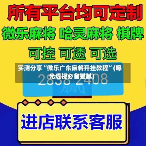 实测分享“微乐广东麻将开挂教程	”(曝光透视必备猫腻)-第2张图片
