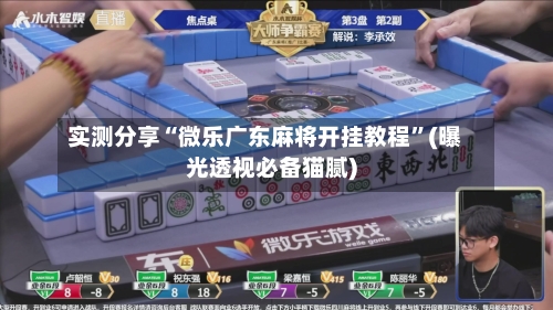 实测分享“微乐广东麻将开挂教程”(曝光透视必备猫腻)-第1张图片