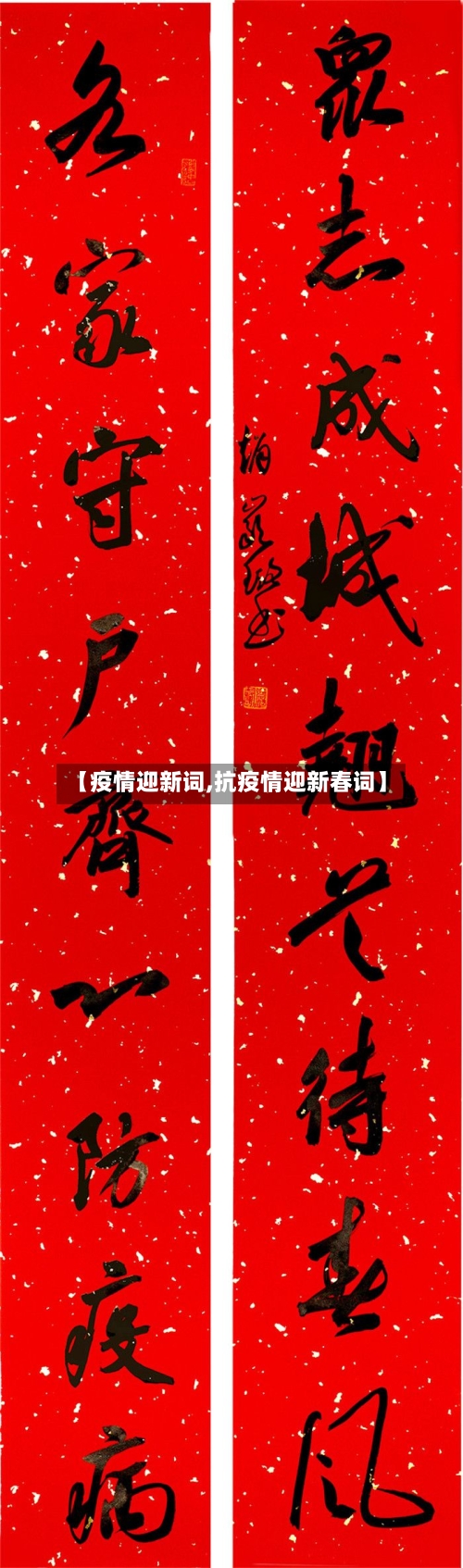 【疫情迎新词,抗疫情迎新春词】-第2张图片