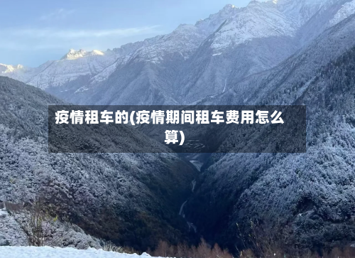 疫情租车的(疫情期间租车费用怎么算)-第1张图片