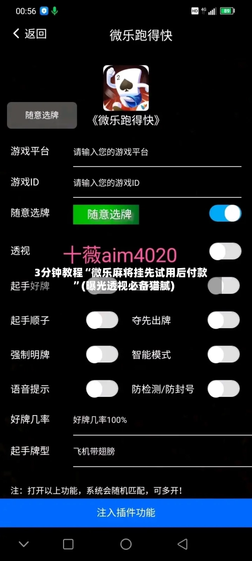 3分钟教程“微乐麻将挂先试用后付款”(曝光透视必备猫腻)-第1张图片