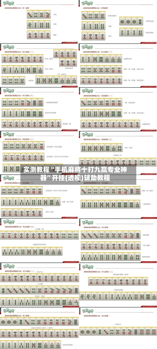 实测教程“手机麻将十打九赢专业神器”开挂(透视)辅助教程-第1张图片