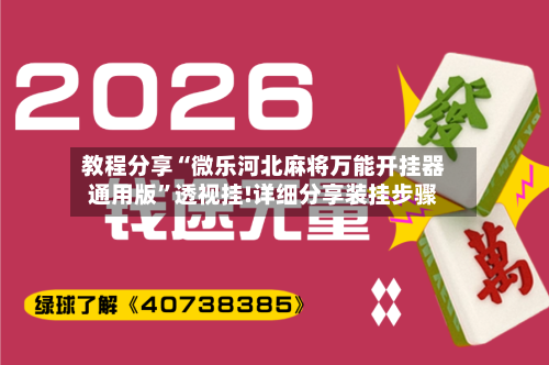 教程分享“微乐河北麻将万能开挂器通用版	”透视挂!详细分享装挂步骤-第1张图片