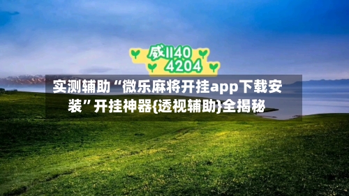 实测辅助“微乐麻将开挂app下载安装”开挂神器{透视辅助}全揭秘-第2张图片