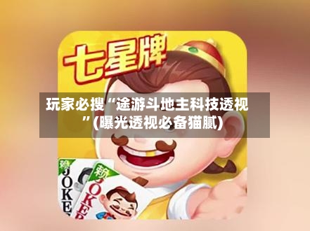 玩家必搜“途游斗地主科技透视”(曝光透视必备猫腻)-第1张图片