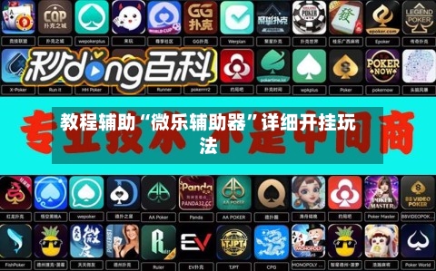 教程辅助“微乐辅助器	”详细开挂玩法-第1张图片