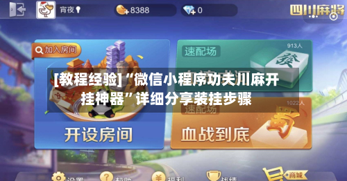 [教程经验]“微信小程序功夫川麻开挂神器”详细分享装挂步骤-第2张图片