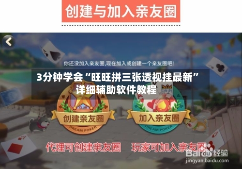 3分钟学会“旺旺拼三张透视挂最新”详细辅助软件教程-第2张图片