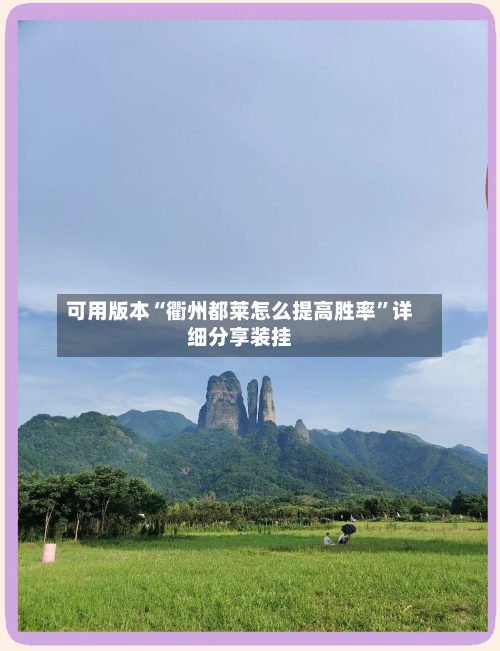 可用版本“衢州都莱怎么提高胜率”详细分享装挂-第1张图片