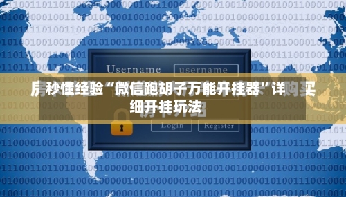 秒懂经验“微信跑胡子万能开挂器	”详细开挂玩法-第2张图片