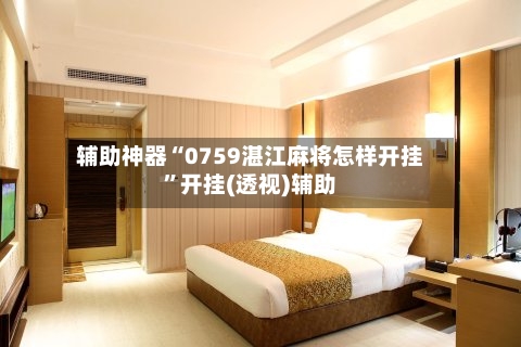 辅助神器“0759湛江麻将怎样开挂	”开挂(透视)辅助-第1张图片