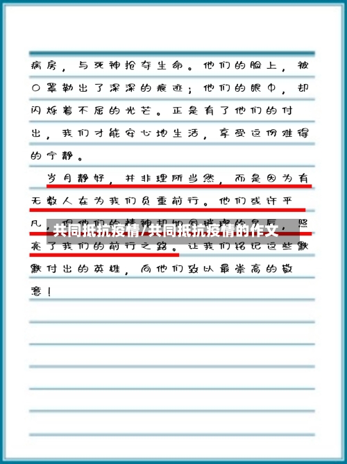 共同抵抗疫情/共同抵抗疫情的作文-第3张图片