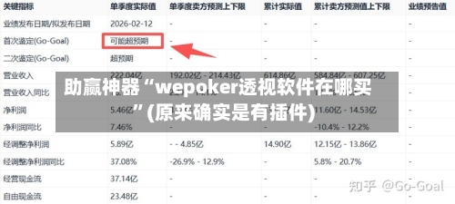 助赢神器“wepoker透视软件在哪买	”(原来确实是有插件)-第1张图片