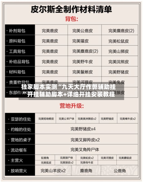 独家脚本实测“九天大厅作弊辅助挂”开挂辅助脚本+详细开挂安装教程-第1张图片