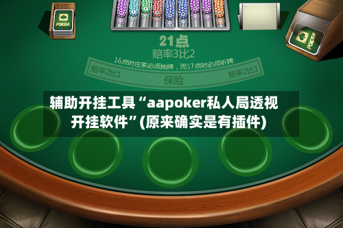 辅助开挂工具“aapoker私人局透视开挂软件	”(原来确实是有插件)-第1张图片