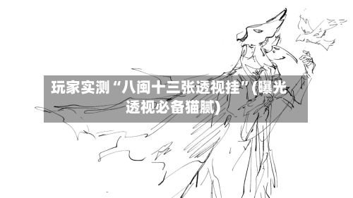 玩家实测“八闽十三张透视挂”(曝光透视必备猫腻)-第2张图片