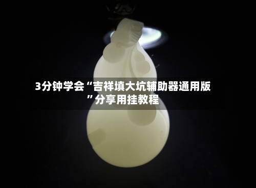 3分钟学会“吉祥填大坑辅助器通用版”分享用挂教程-第1张图片