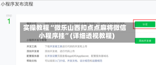 实操教程“微乐山西扣点点麻将微信小程序挂”(详细透视教程)-第2张图片