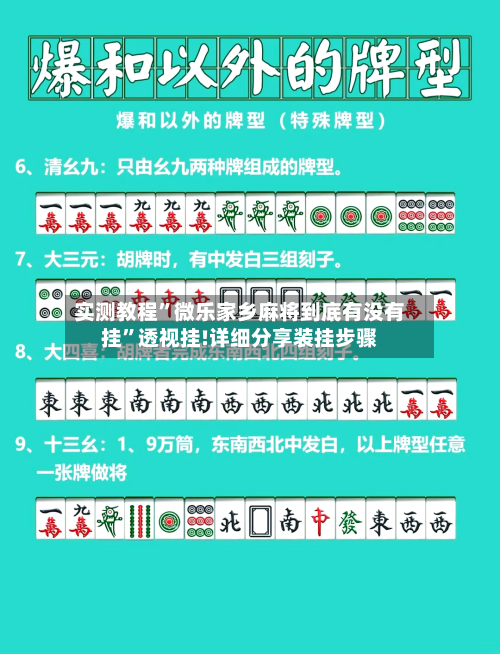 实测教程”微乐家乡麻将到底有没有挂”透视挂!详细分享装挂步骤-第1张图片