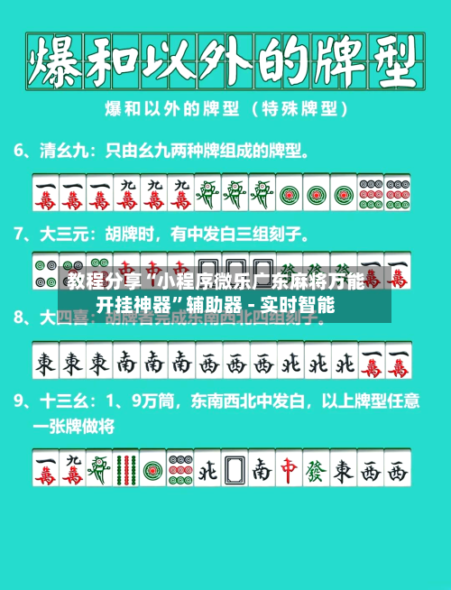 教程分享“小程序微乐广东麻将万能开挂神器	”辅助器 - 实时智能-第1张图片