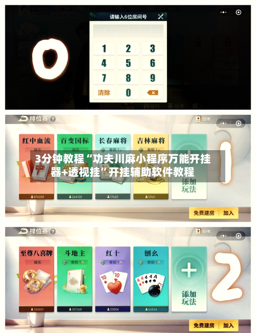3分钟教程“功夫川麻小程序万能开挂器+透视挂”开挂辅助软件教程-第3张图片
