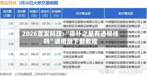2026首发科技:“德扑之星有透视挂吗”通用版下载教程-第1张图片