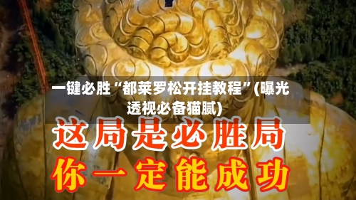 一键必胜“都莱罗松开挂教程	”(曝光透视必备猫腻)-第1张图片