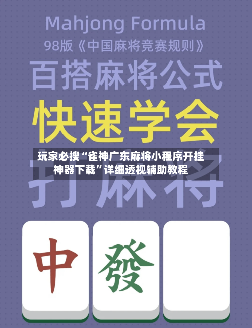 玩家必搜“雀神广东麻将小程序开挂神器下载”详细透视辅助教程-第2张图片