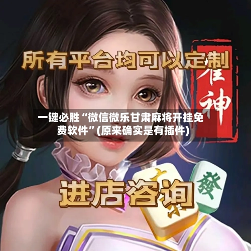 一键必胜“微信微乐甘肃麻将开挂免费软件”(原来确实是有插件)-第1张图片