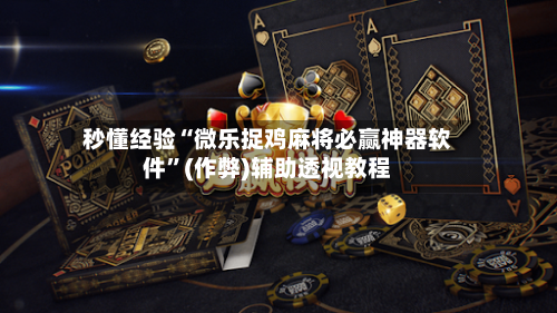 秒懂经验“微乐捉鸡麻将必赢神器软件”(作弊)辅助透视教程-第1张图片