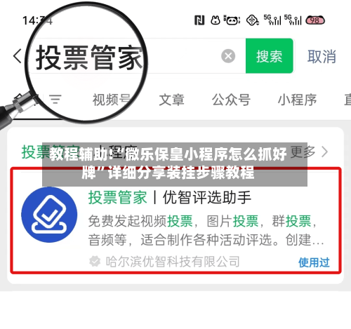 教程辅助!“微乐保皇小程序怎么抓好牌”详细分享装挂步骤教程-第2张图片