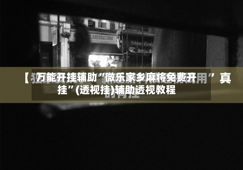 万能开挂辅助“微乐家乡麻将免费开挂”(透视挂)辅助透视教程-第1张图片