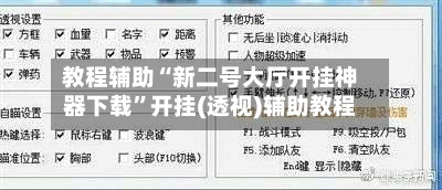 教程辅助“新二号大厅开挂神器下载”开挂(透视)辅助教程-第2张图片