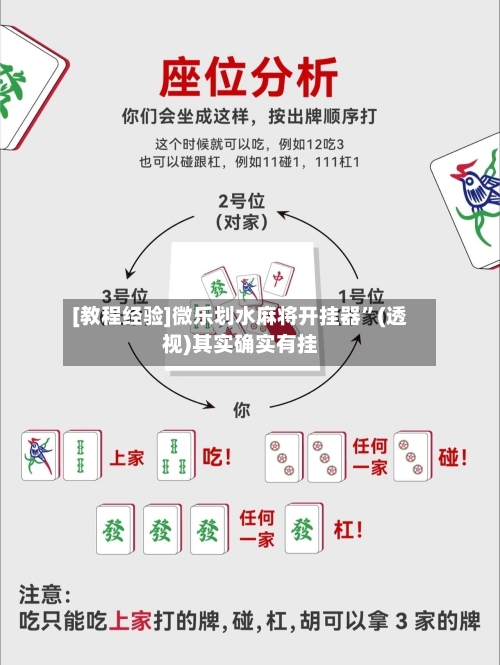 [教程经验]微乐划水麻将开挂器	”(透视)其实确实有挂-第1张图片