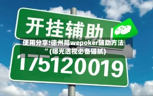 使用分享!德州局wepoker辅助方法”(曝光透视必备猫腻)-第1张图片