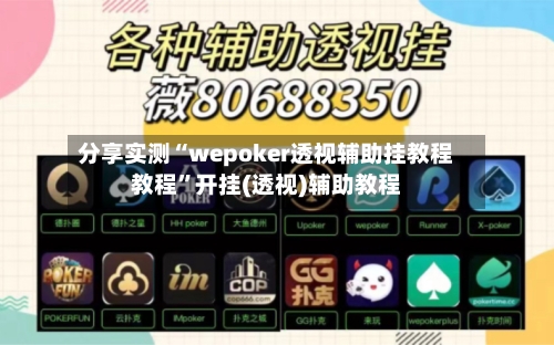 分享实测“wepoker透视辅助挂教程教程”开挂(透视)辅助教程-第1张图片