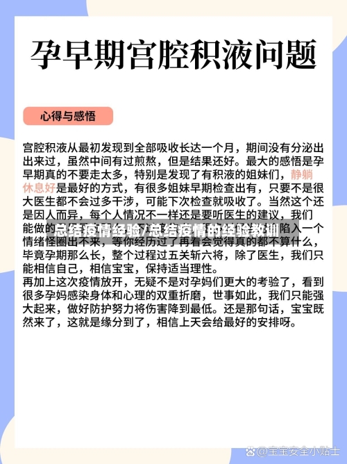 总结疫情经验/总结疫情的经验教训-第2张图片