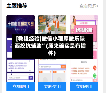 [教程经验]微信小程序微乐陕西挖坑辅助”(原来确实是有插件)-第2张图片