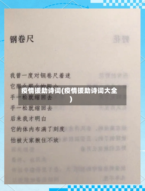 疫情援助诗词(疫情援助诗词大全)-第2张图片