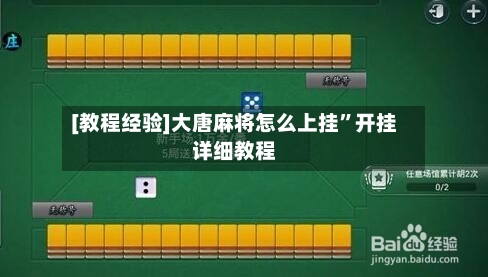 [教程经验]大唐麻将怎么上挂”开挂详细教程-第2张图片