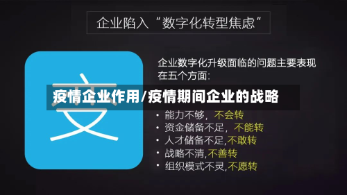 疫情企业作用/疫情期间企业的战略-第1张图片